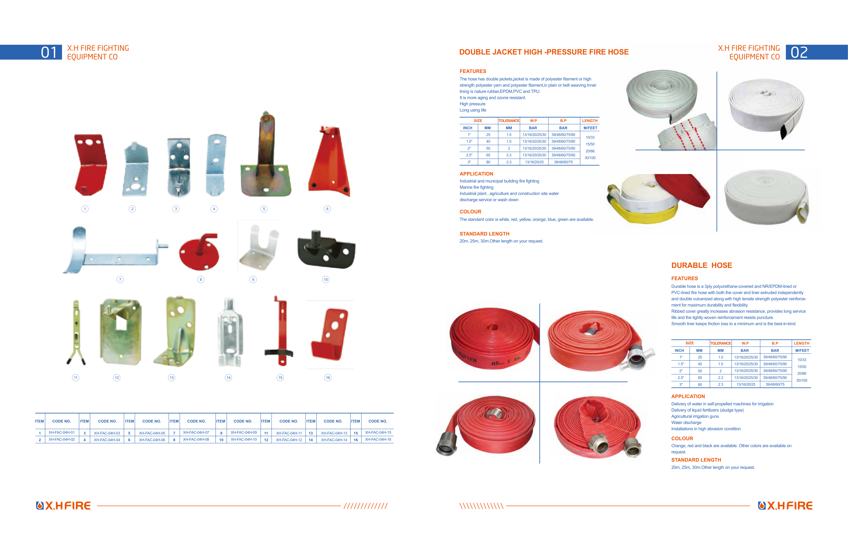 Fire Hose Brackets & Double Jacket Hose