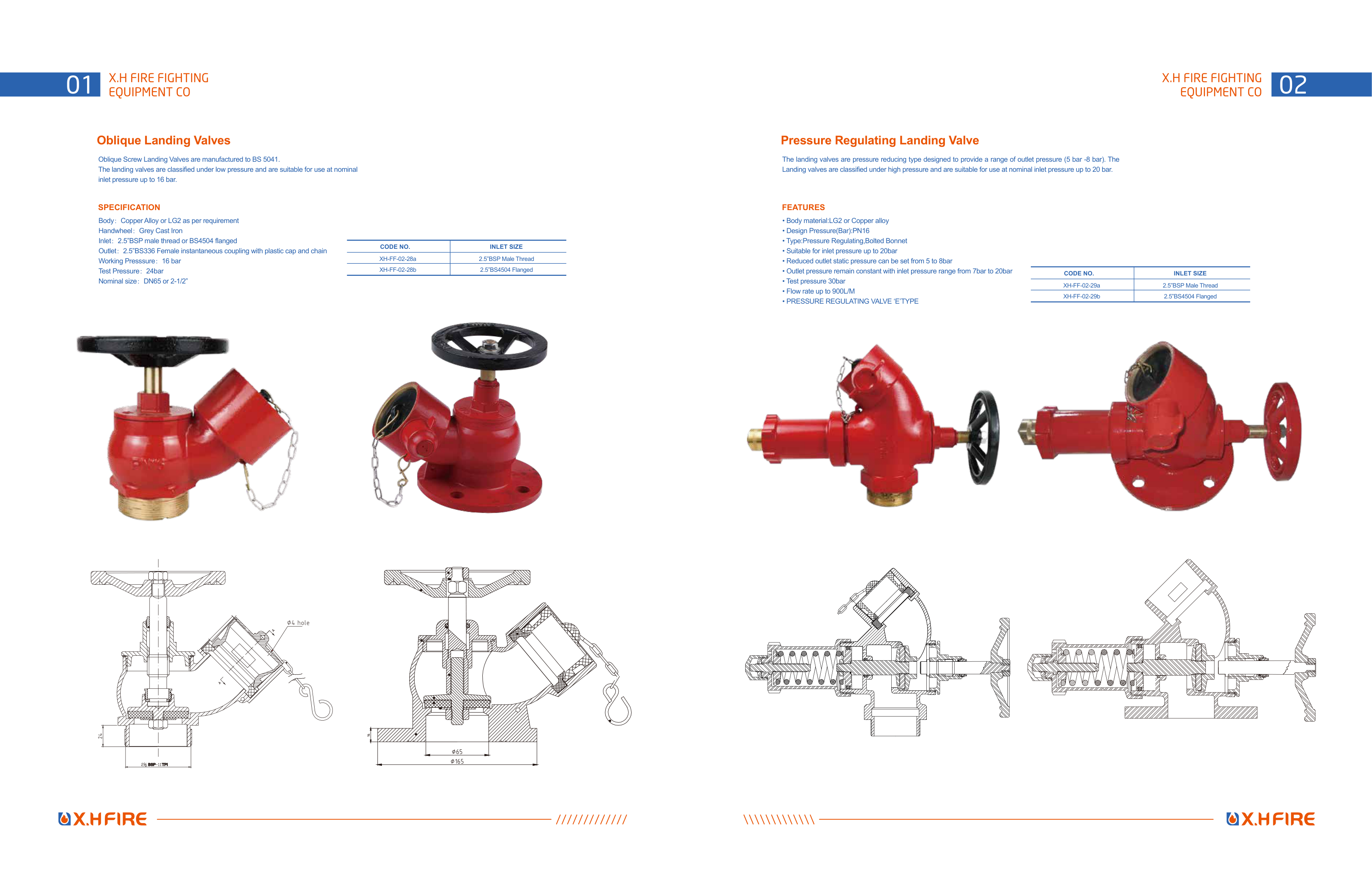 Landing Valves (Oblique & Pressure Regulating)