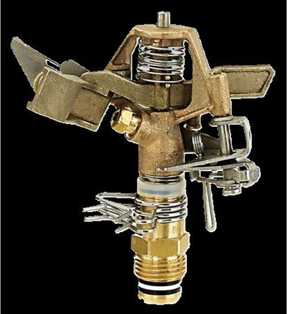 Wildfire Structure Sprinkler Kit - Adjustable Impact Sprinkler Head, 45 Degree Elbow and Ground Stake